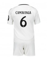 Real Madrid Eduardo Camavinga #6 Kotipaita Lasten 2024-25 Lyhythihainen (+ shortsit)